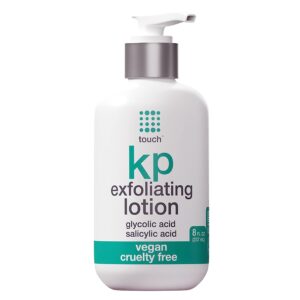 TOUCH Body Lotion for Keratosis Pilaris with 12% Glycolic Acid - AHA & BHA Exfoliating Rough & Bumpy Skin